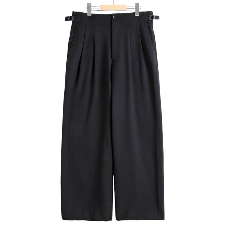 新品 marka 2 TUCK MILITARY PANTS markaware TWO TUCK MILITARY TROUSERS(1 DARK GREY): MARKAWARE/marka