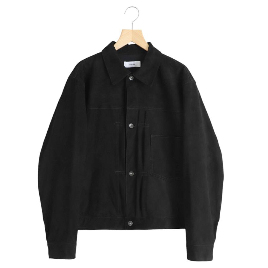 marka（マーカ） ： SUEDE TRUCKER JACKET -GOAT SUEDE