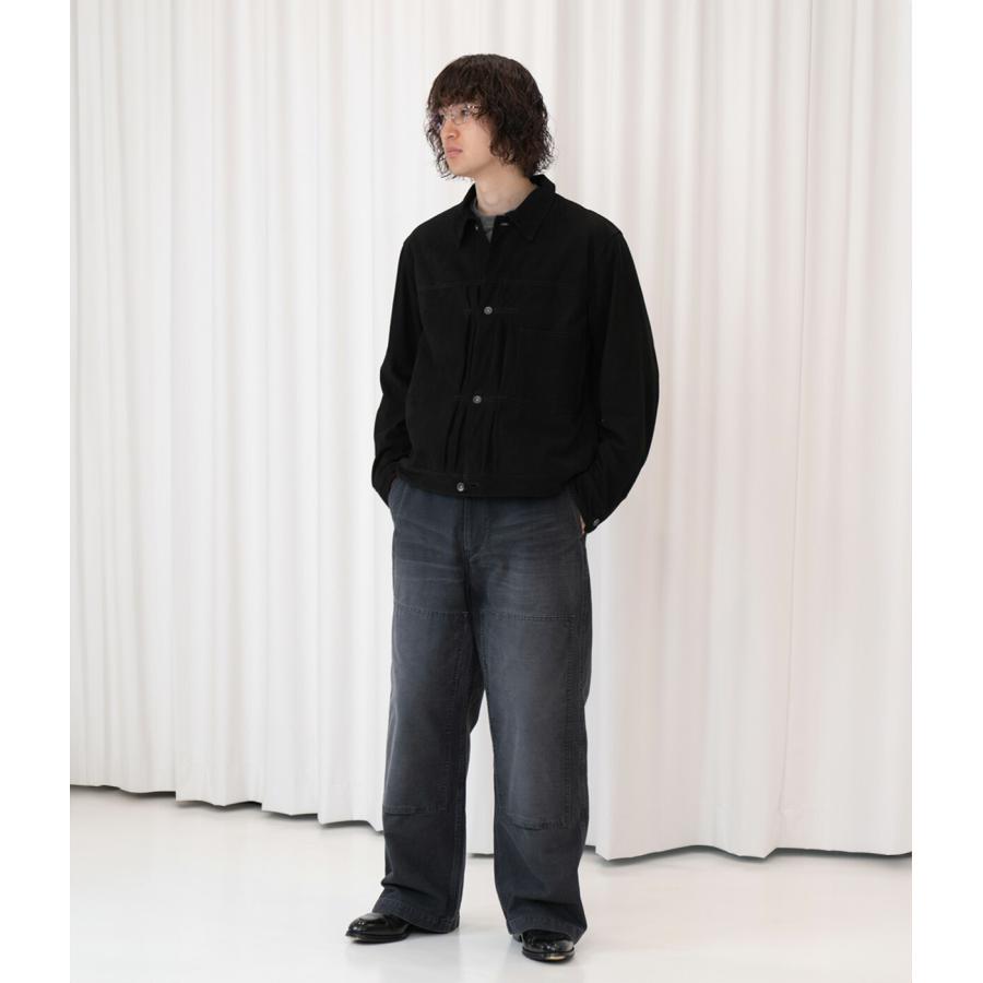 marka（マーカ） ： SUEDE TRUCKER JACKET -GOAT SUEDE