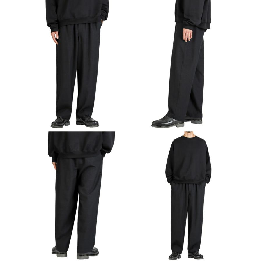 marka（マーカ） ： COCOON WIDE EASY PANTS -TUMBLED WOOL SERGE