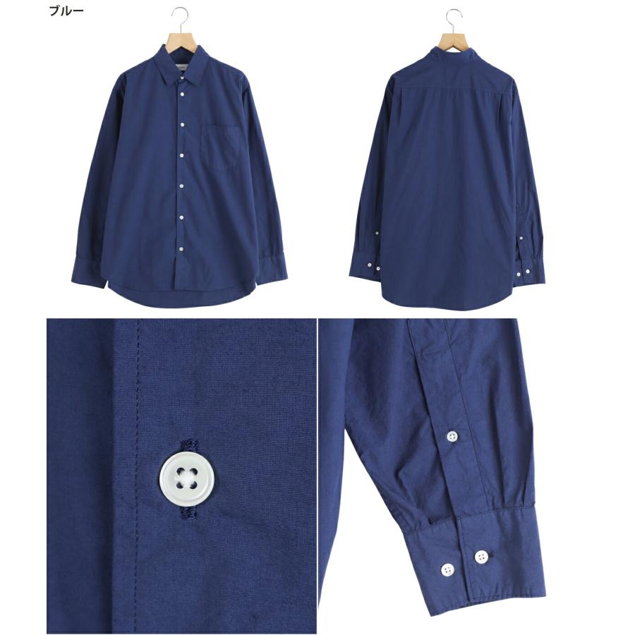 marka（マーカ） ： REGULAR COLLAR SHIRT -ORGANIC COTTON SILK