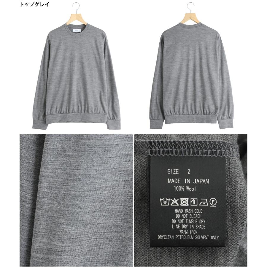 marka（マーカ） ： CREW NECK -2/72 WOOL SINGLE JERSEY WASHABLE