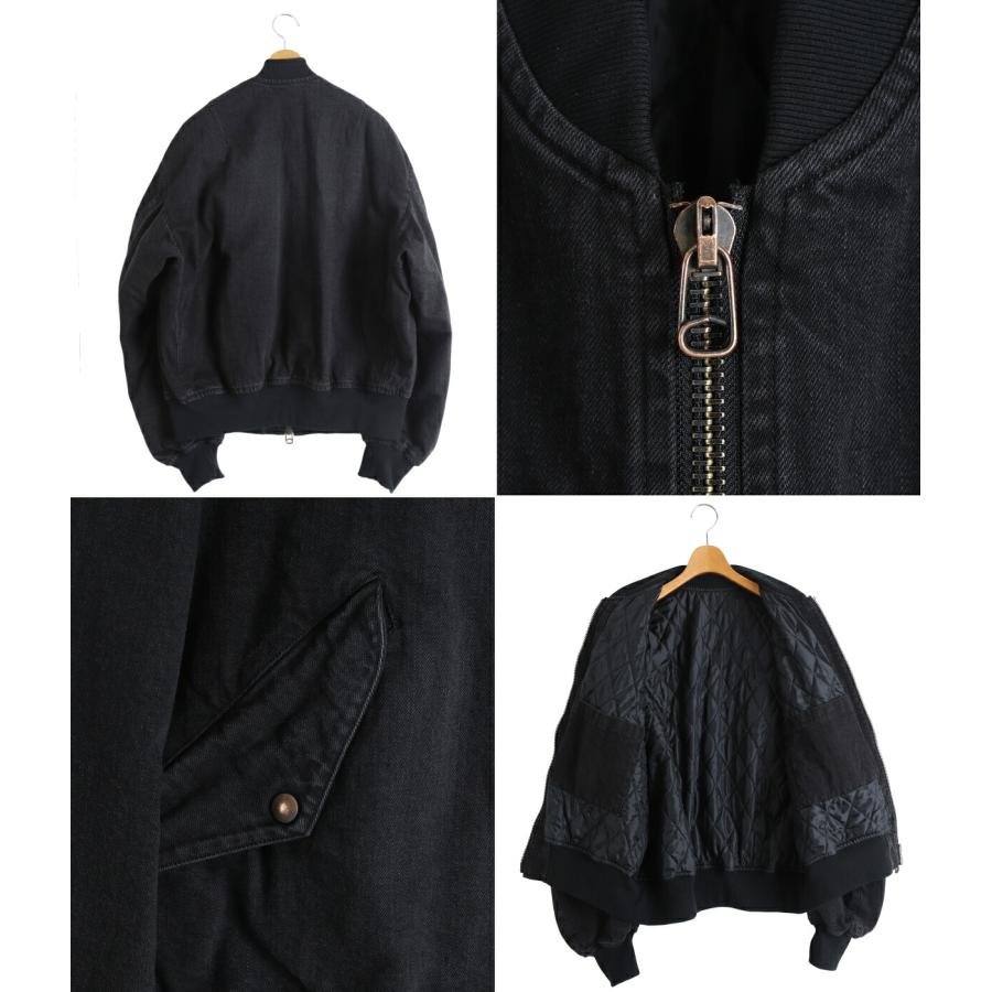 marka（マーカ） ： PUFFED DENIM BOMBER JACKET -ORGANIC COTTON 12oz