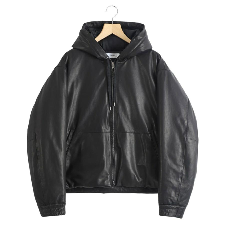 marka（マーカ） ： PUFFED LEATHER PARKA -SHEEP LEATHER