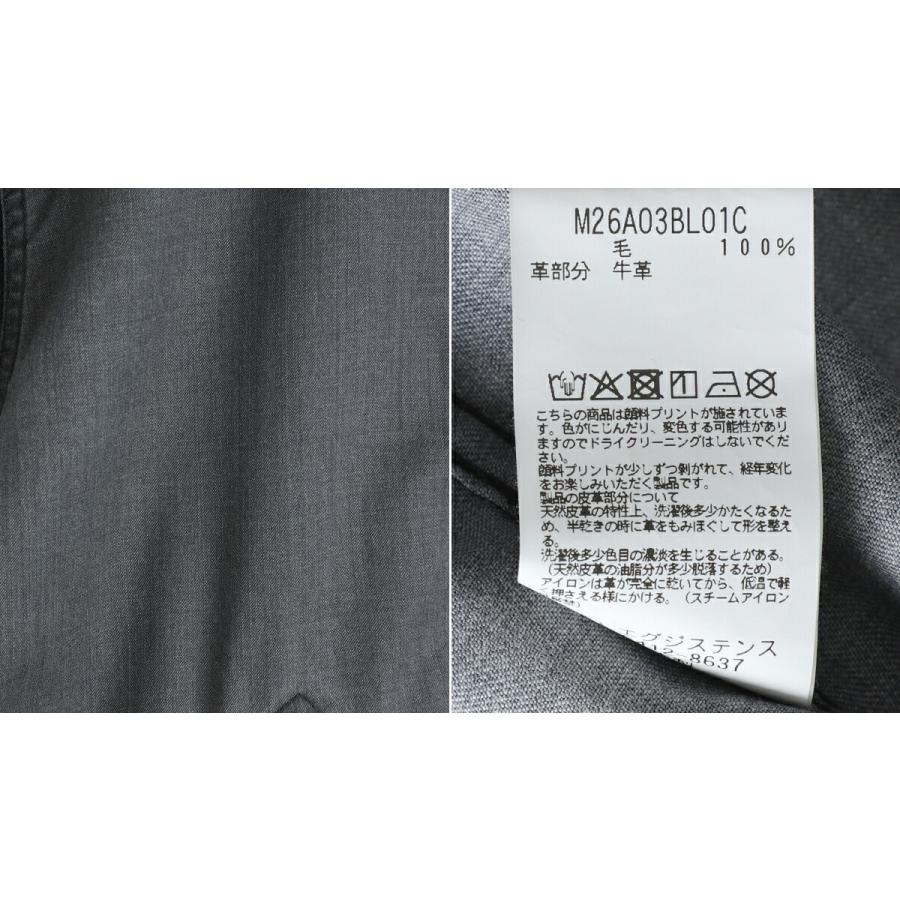 marka / マーカ ： WORK JACKET -WASHABLE 2/72 WOOL GABARDINE PIGMENT PRINT- ： M26A03BL01Cの画像