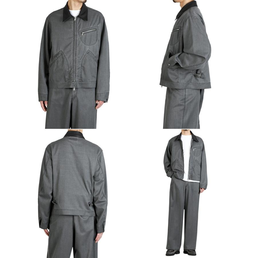 marka（マーカ） ： WORK JACKET -WASHABLE 2/72 WOOL GABARDINE