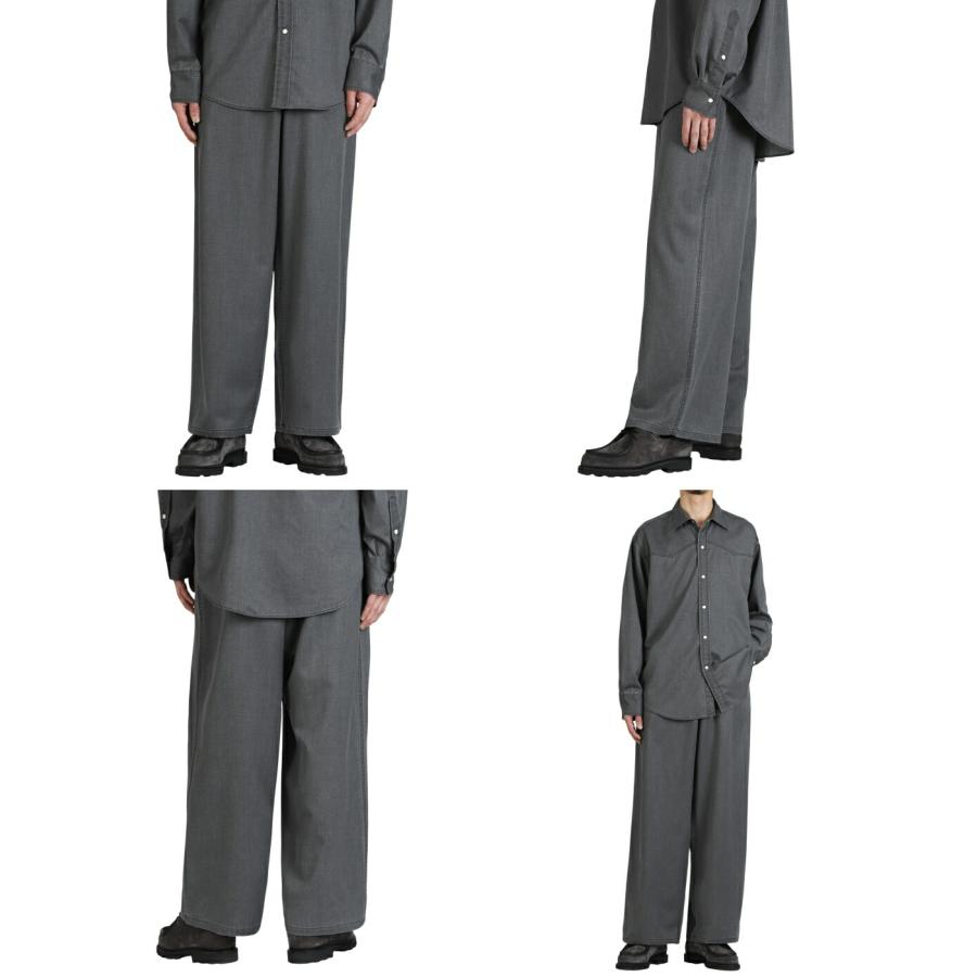 marka（マーカ） ： WORK PANTS -WASHABLE 2/72 WOOL GABARDINE