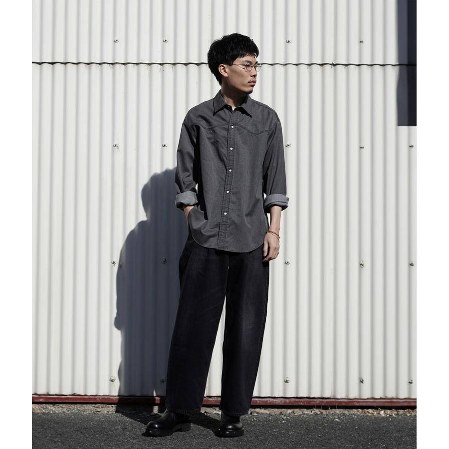 marka（マーカ） ： WESTERN SHIRT -WASHABLE 2/72 WOOL GABARDINE