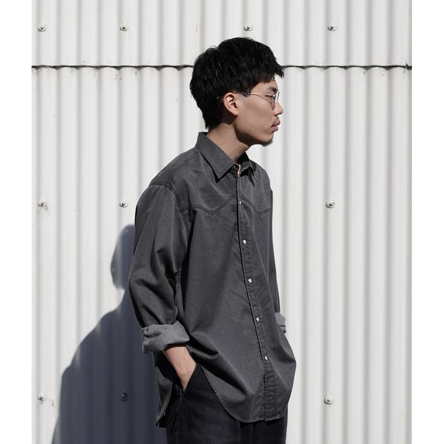 marka（マーカ） ： WESTERN SHIRT -WASHABLE 2/72 WOOL GABARDINE