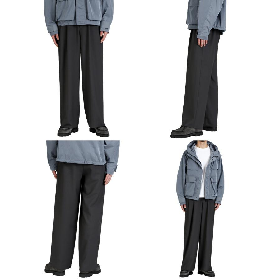 marka（マーカ） ： TWO TUCK MILITARY TROUSERS -RECYCLED POLYESTER