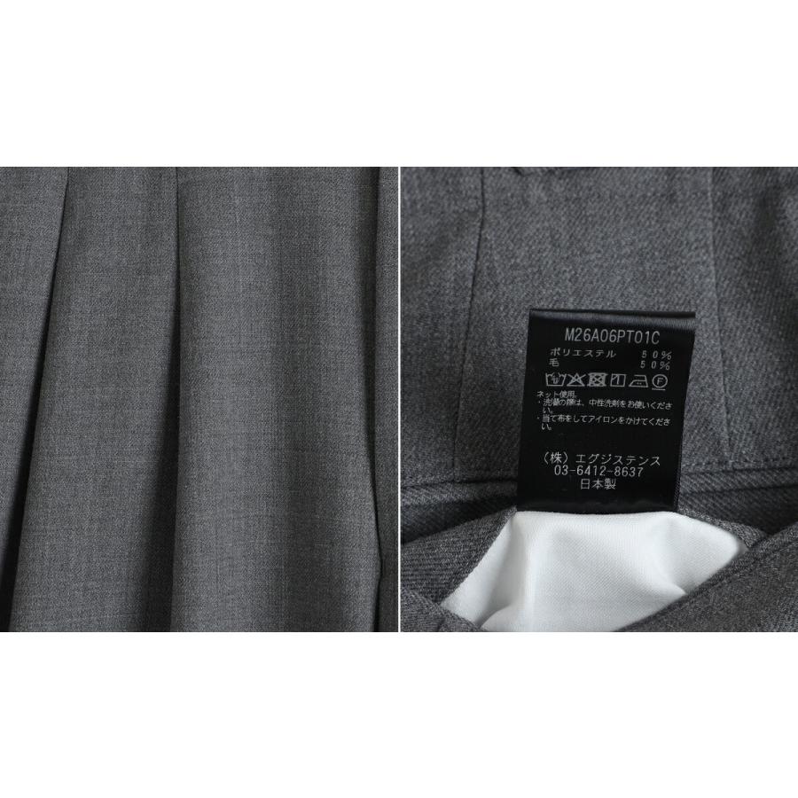 marka / マーカ ： TWO TUCK MILITARY TROUSERS -RECYCLED POLYESTER NON-MULESED WOOL GABARDINE- / 全3色 ： M26A06PT01Cの画像