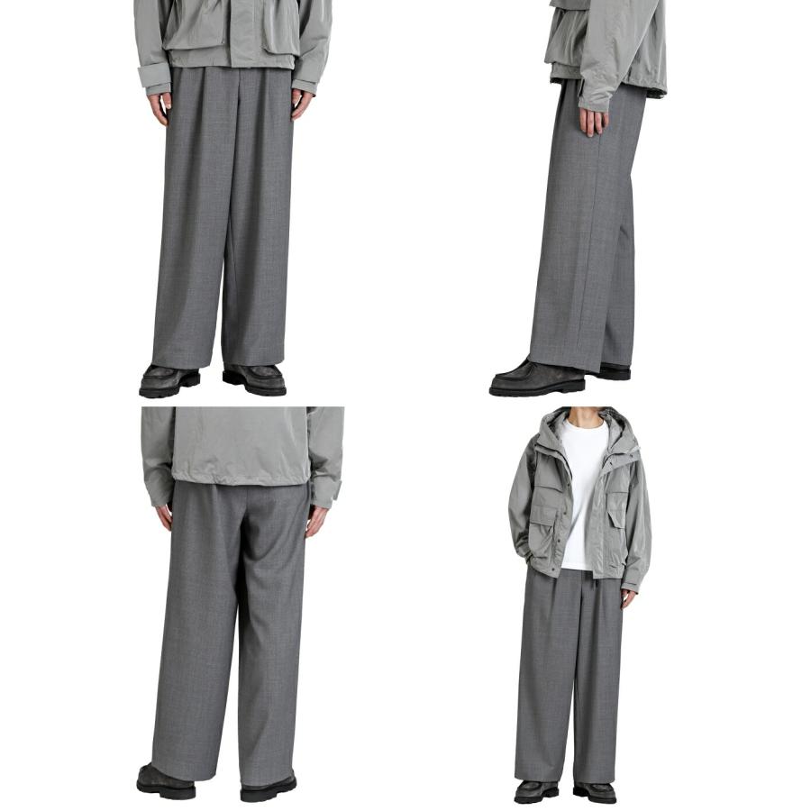 marka（マーカ） ： TWO TUCK MILITARY TROUSERS -RECYCLED POLYESTER
