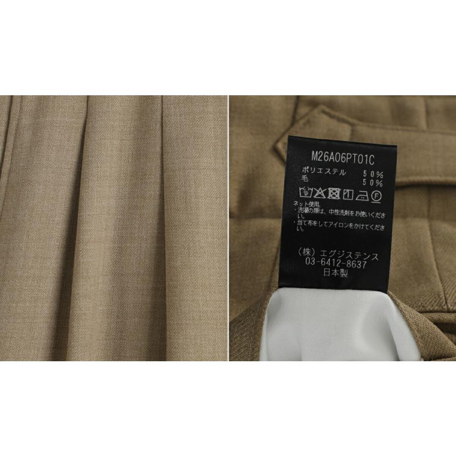 marka / マーカ ： TWO TUCK MILITARY TROUSERS -RECYCLED POLYESTER NON-MULESED WOOL GABARDINE- / 全3色 ： M26A06PT01Cの画像