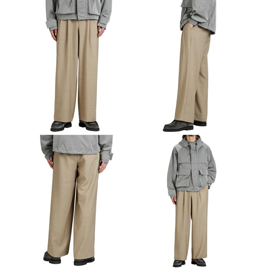 新品 marka 2 TUCK MILITARY PANTS markaware marka（マーカ） ： TWO TUCK MILITARY TROUSERS -RECYCLED POLYESTER