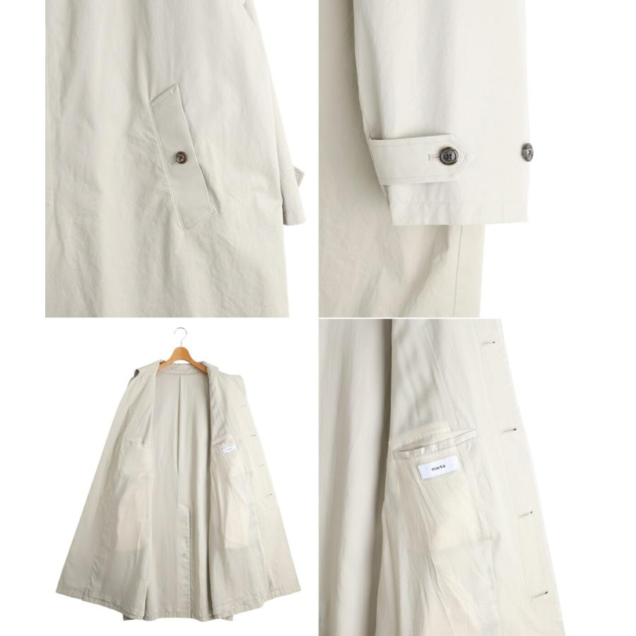 ジャケット・アウター MARKAWARE ORGANIC COTTON CUPRO GABERDINE marka（マーカ） ： RAGLAN SLEEVE COAT -ORGANIC COTTON GABARDINE