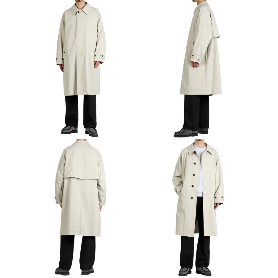 ジャケット・アウター MARKAWARE ORGANIC COTTON CUPRO GABERDINE marka（マーカ） ： RAGLAN SLEEVE COAT -ORGANIC COTTON GABARDINE