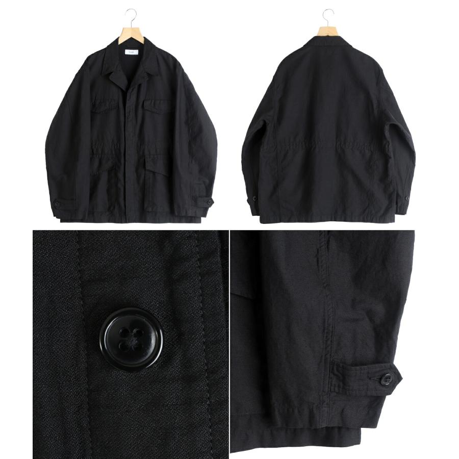 marka（マーカ） ： MILITARY JACKET -LINEN x ORGANIC COTTON x SILK