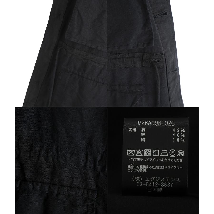 marka / マーカ ： MILITARY JACKET -LINEN x ORGANIC COTTON x SILK LIGHT MOLESKIN- ： M26A09BL02Cの画像