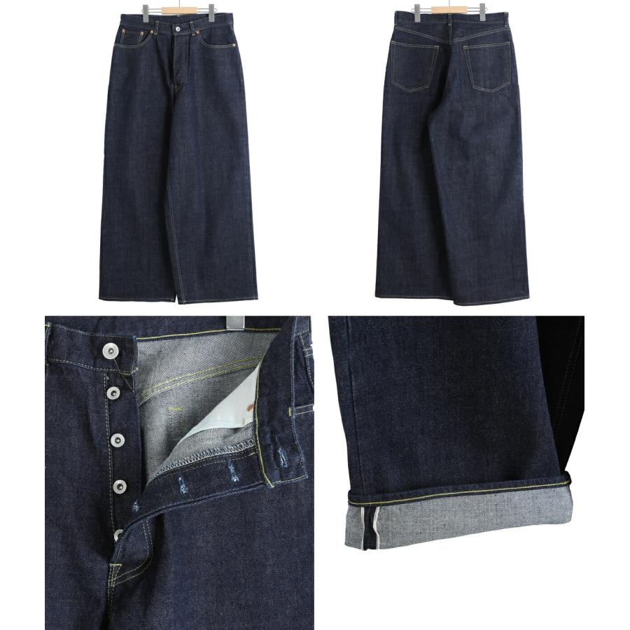 marka /マーカ ：BAGGY JEANS -ORGANIC COTTON 13.5oz SELVEDGE DENIM- ： M26A10PT01Cの画像