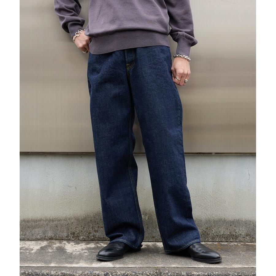 marka / マーカ ： CLEAN CYLINDER FIT JEANS -ORGANIC COTTON 13.5oz SELVEDGE DENIM- ： M26A10PT02Cの画像