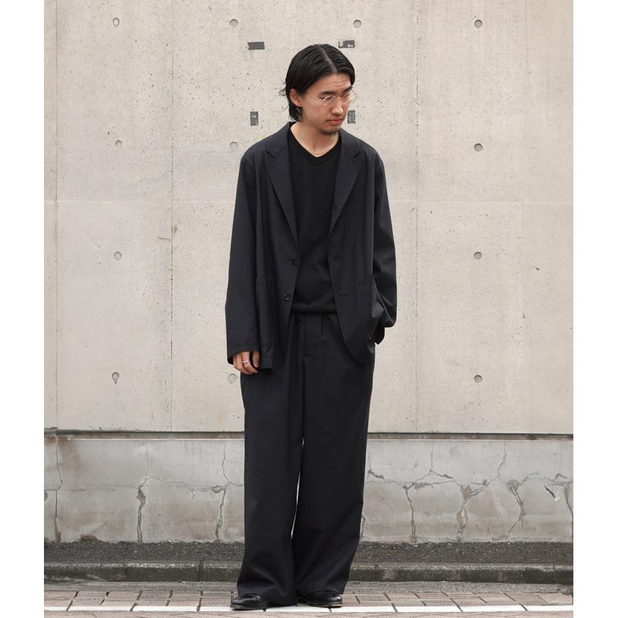 marka（マーカ） ： WIDE CYLINDER FIT EASY PANTS -2/72 WOOL