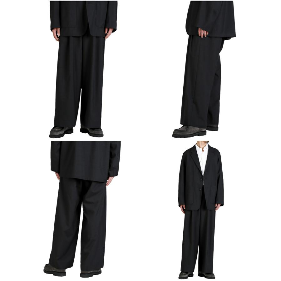 marka（マーカ） ： TWO TUCK BAGGY TROUSERS -2/72 WOOL TROPICAL