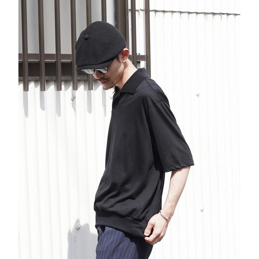 marka（マーカ） ： ONE BUTTON POLO TEE S/S -SUPER 120s WASHABLE