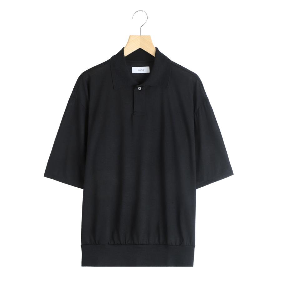 marka（マーカ） ： ONE BUTTON POLO TEE S/S -SUPER 120s WASHABLE