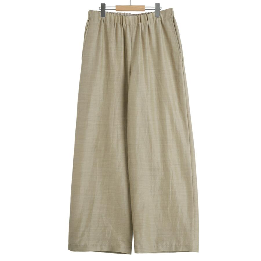 marka（マーカ） ： WIDE CYLINDER FIT EASY PANTS -WOOL SILK FEATHER