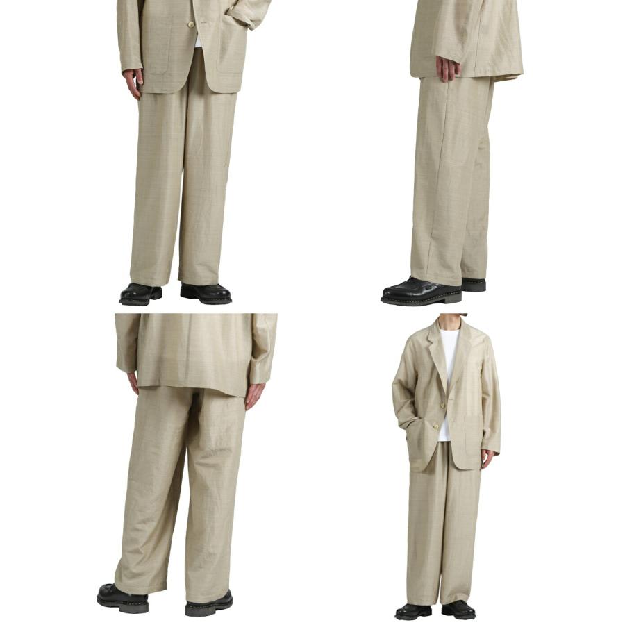 marka / マーカ ： WIDE CYLINDER FIT EASY PANTS -WOOL SILK FEATHER CLOTH- / 全2色 ： M26A15PT01Cの画像