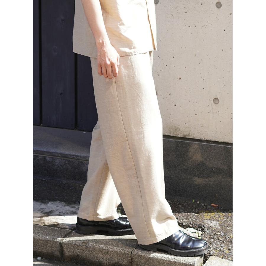 marka / マーカ ： WIDE CYLINDER FIT EASY PANTS -WOOL SILK FEATHER CLOTH- / 全2色 ： M26A15PT01Cの画像