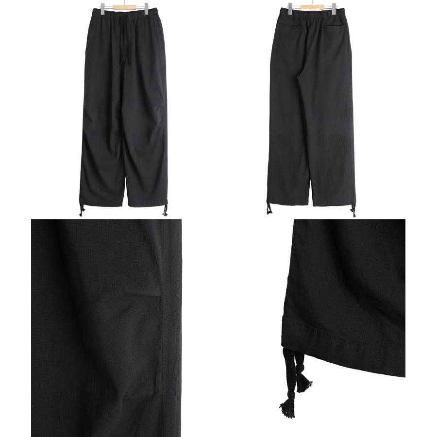 marka（マーカ） ： KNEE TUCK PANTS -ORGANIC COTTON HIGH TWISTED
