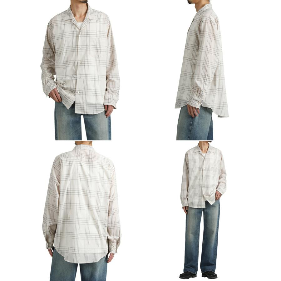 marka / マーカ ： OPEN COLLAR L/S SHIRT -60/1 ORGANIC COTTON HIGH TWISTED LOAN- / 全2色 ： M26A18SH01Cの画像