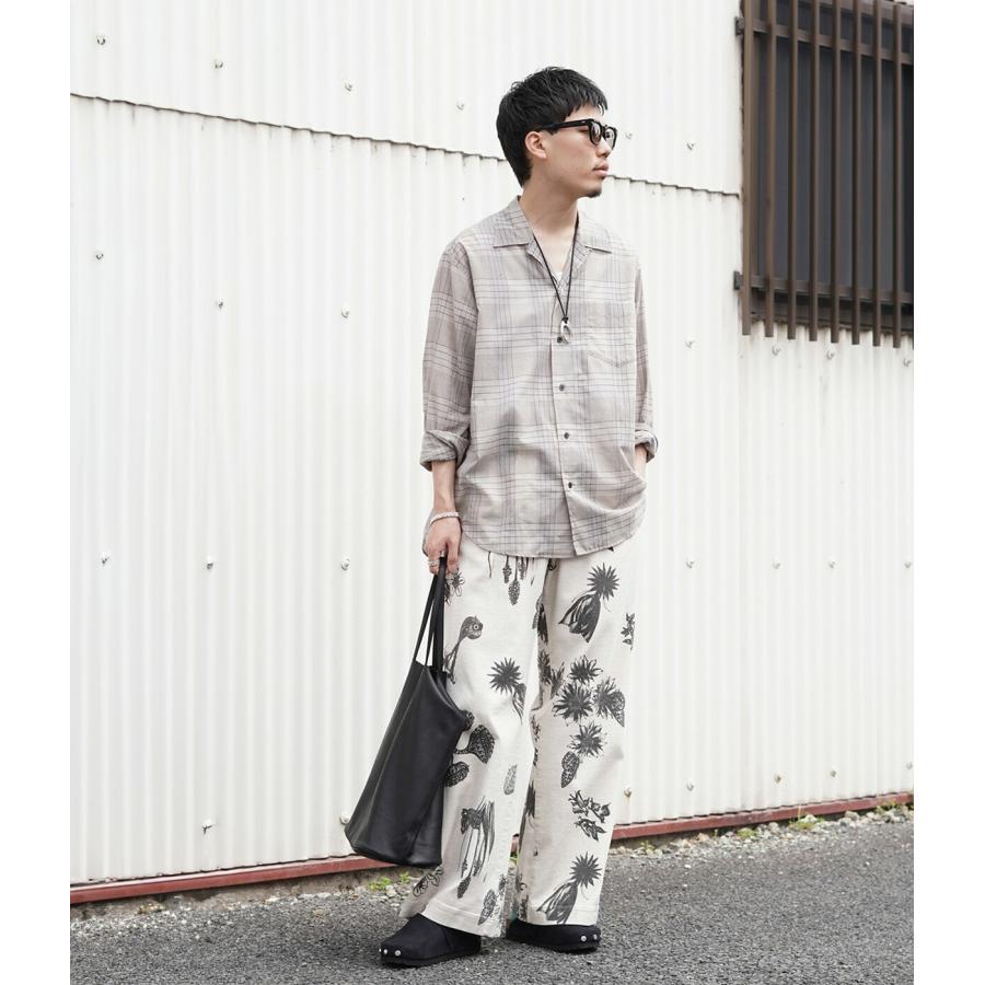 marka / マーカ ： OPEN COLLAR L/S SHIRT -60/1 ORGANIC COTTON HIGH TWISTED LOAN- / 全2色 ： M26A18SH01Cの画像