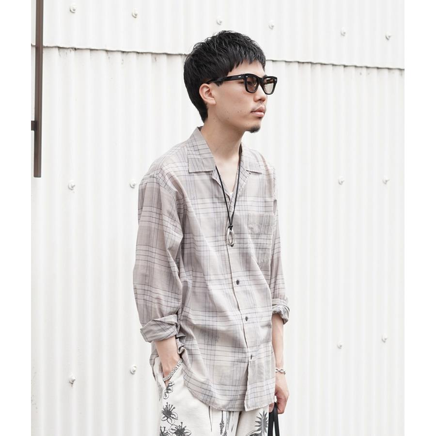 marka / マーカ ： OPEN COLLAR L/S SHIRT -60/1 ORGANIC COTTON HIGH TWISTED LOAN- / 全2色 ： M26A18SH01Cの画像