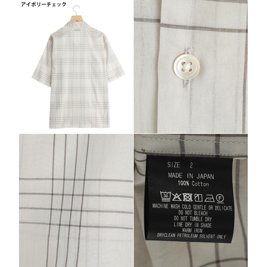 marka / マーカ ： OPEN COLLAR S/S SHIRT -60/1 ORGANIC COTTON HIGH TWISTED LOAN- / 全2色 ： M26A18SH02Bの画像