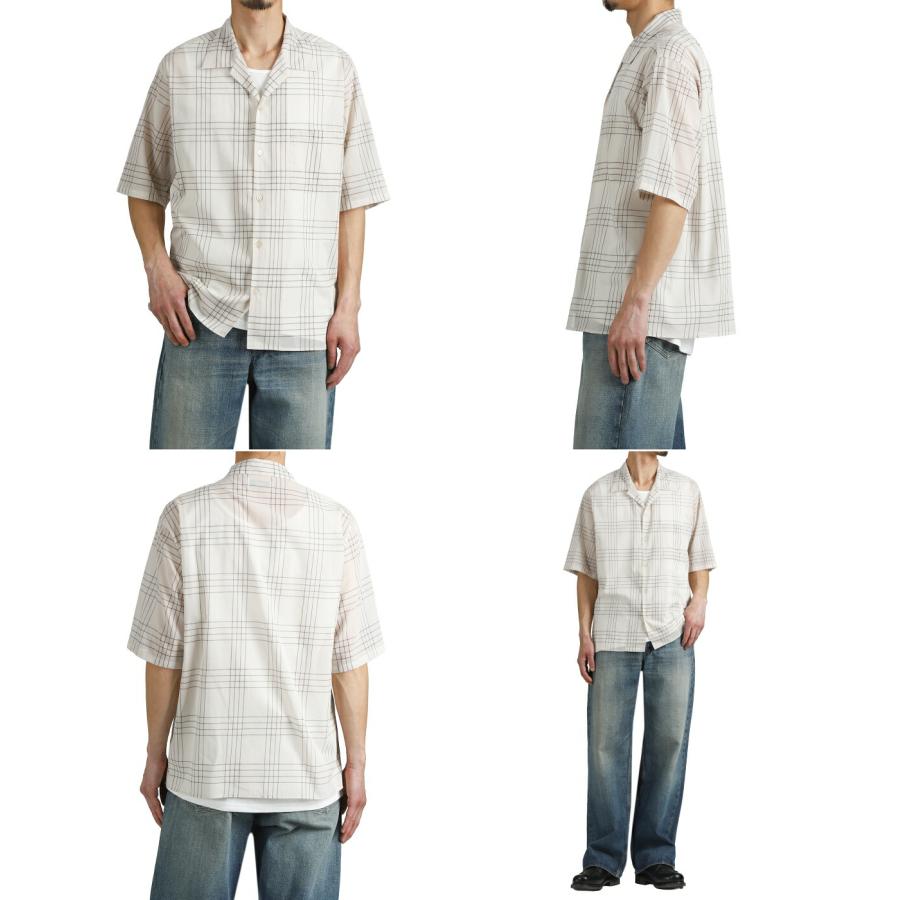marka / マーカ ： OPEN COLLAR S/S SHIRT -60/1 ORGANIC COTTON HIGH TWISTED LOAN- / 全2色 ： M26A18SH02Bの画像
