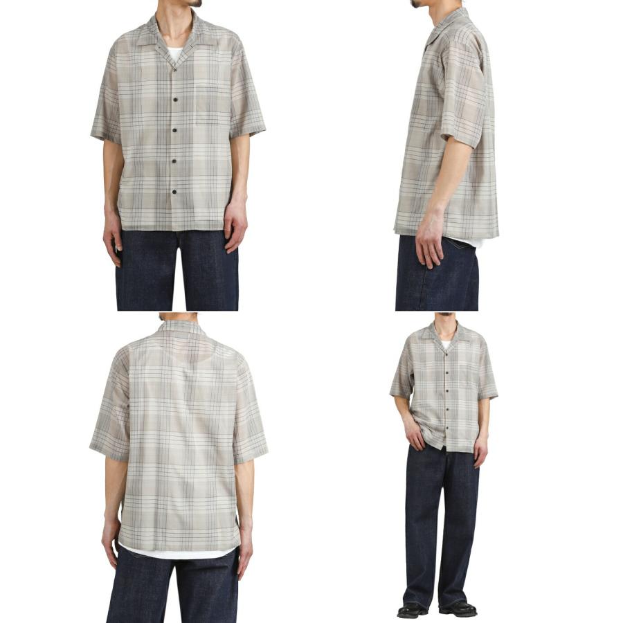 marka / マーカ ： OPEN COLLAR S/S SHIRT -60/1 ORGANIC COTTON HIGH TWISTED LOAN- / 全2色 ： M26A18SH02Bの画像