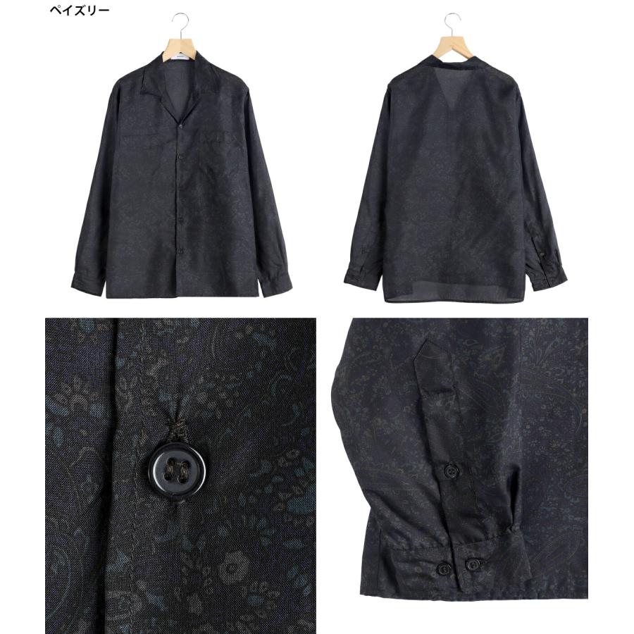 marka / マーカ ： SILK OPEN COLLAR L/S SHIRT -HABUTAE SILK- / 全2色 ： M26A21SH01Cの画像