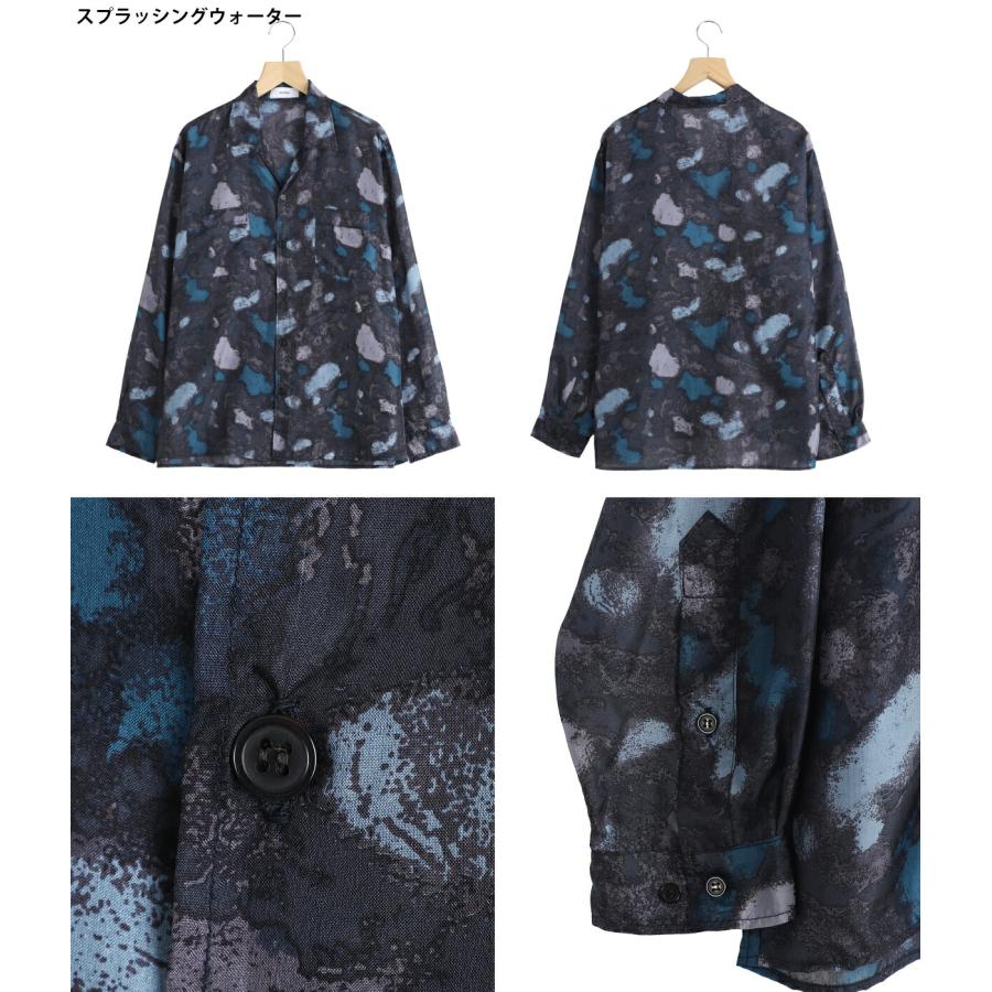 marka / マーカ ： SILK OPEN COLLAR L/S SHIRT -HABUTAE SILK- / 全2色 ： M26A21SH01Cの画像