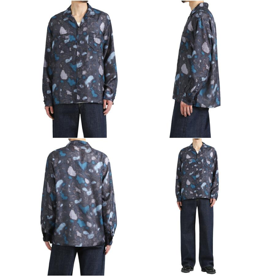 marka / マーカ ： SILK OPEN COLLAR L/S SHIRT -HABUTAE SILK- / 全2色 ： M26A21SH01Cの画像