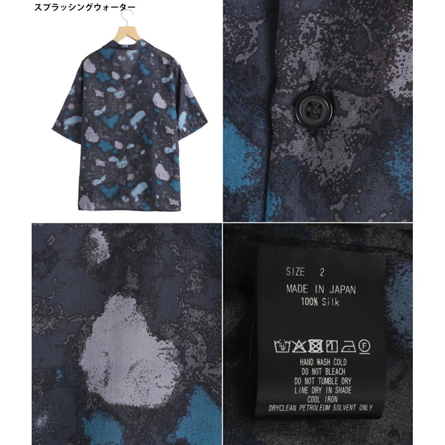 marka / マーカ ： SILK OPEN COLLAR S/S SHIRT -HABUTAE SILK- / 全2色 ： M26A21SH02Bの画像