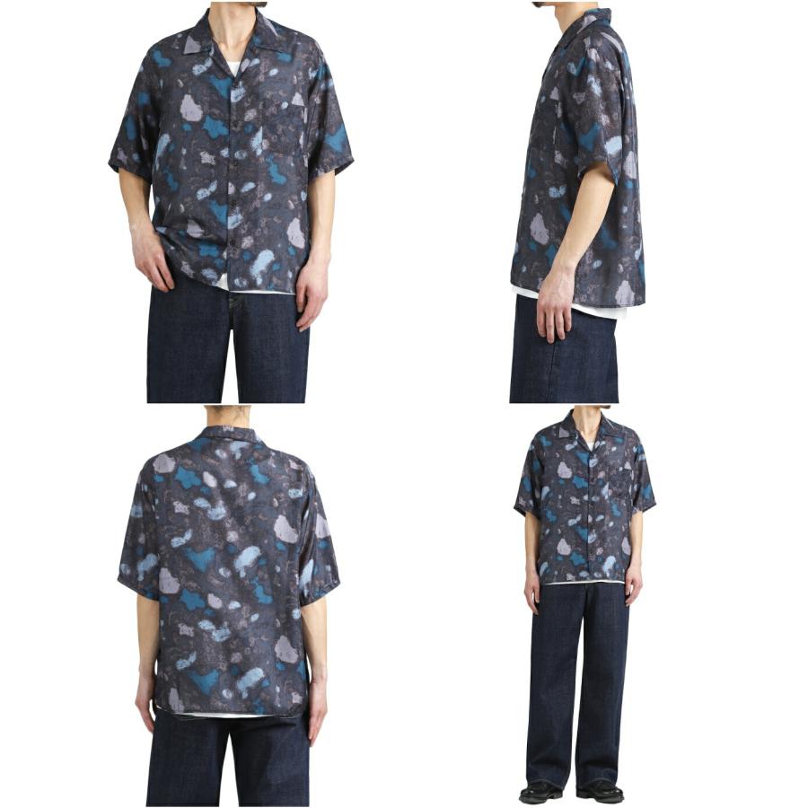 marka / マーカ ： SILK OPEN COLLAR S/S SHIRT -HABUTAE SILK- / 全2色 ： M26A21SH02Bの画像