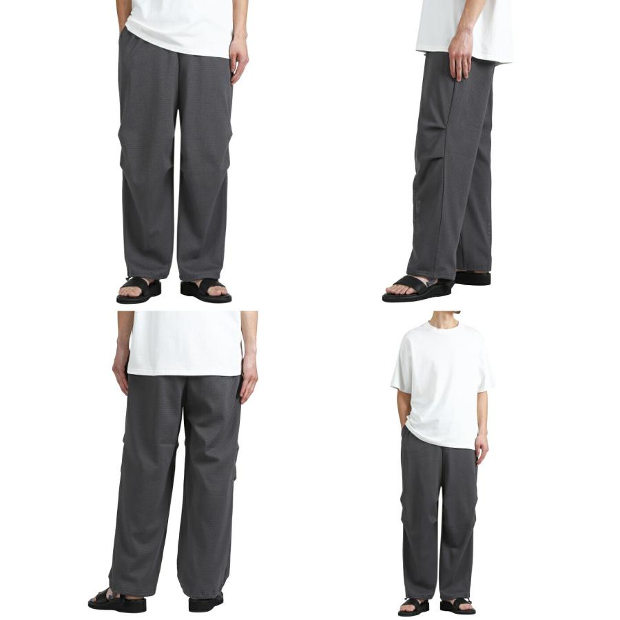 marka（マーカ） ： KNEE TUCK PANTS -40/2 ORGANIC COTTON MESH