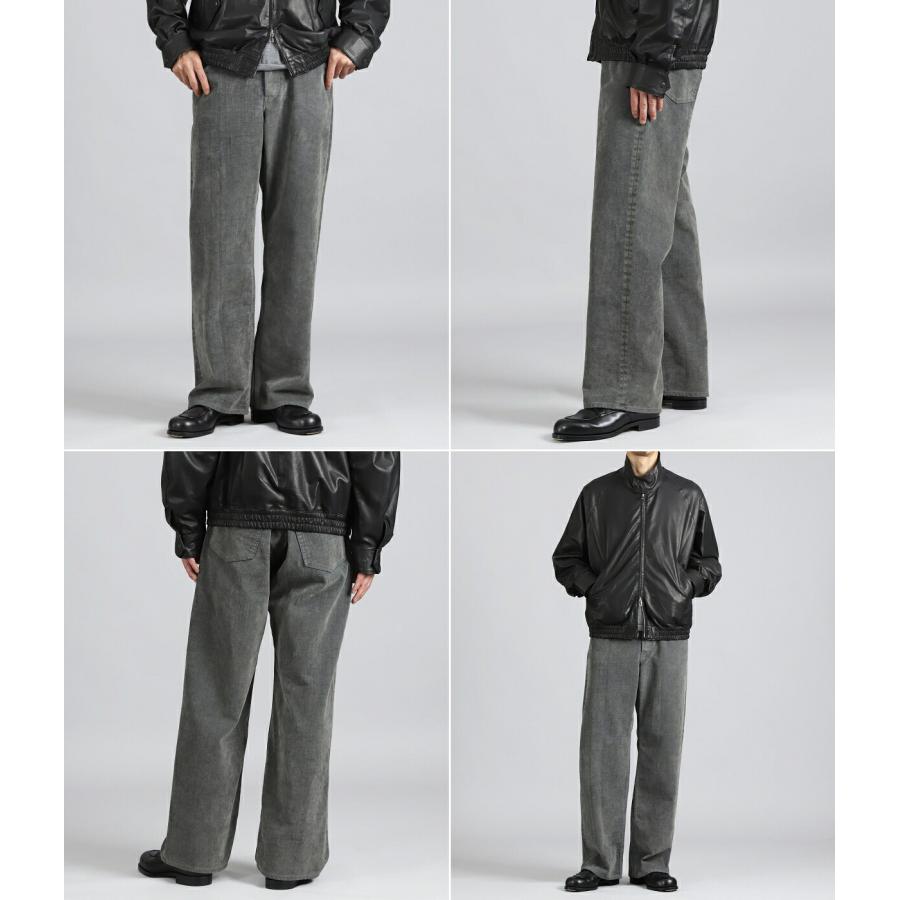 marka（マーカ） ： CYLINDER FIT JEANS -VELVET-FLOCKED ORGANIC