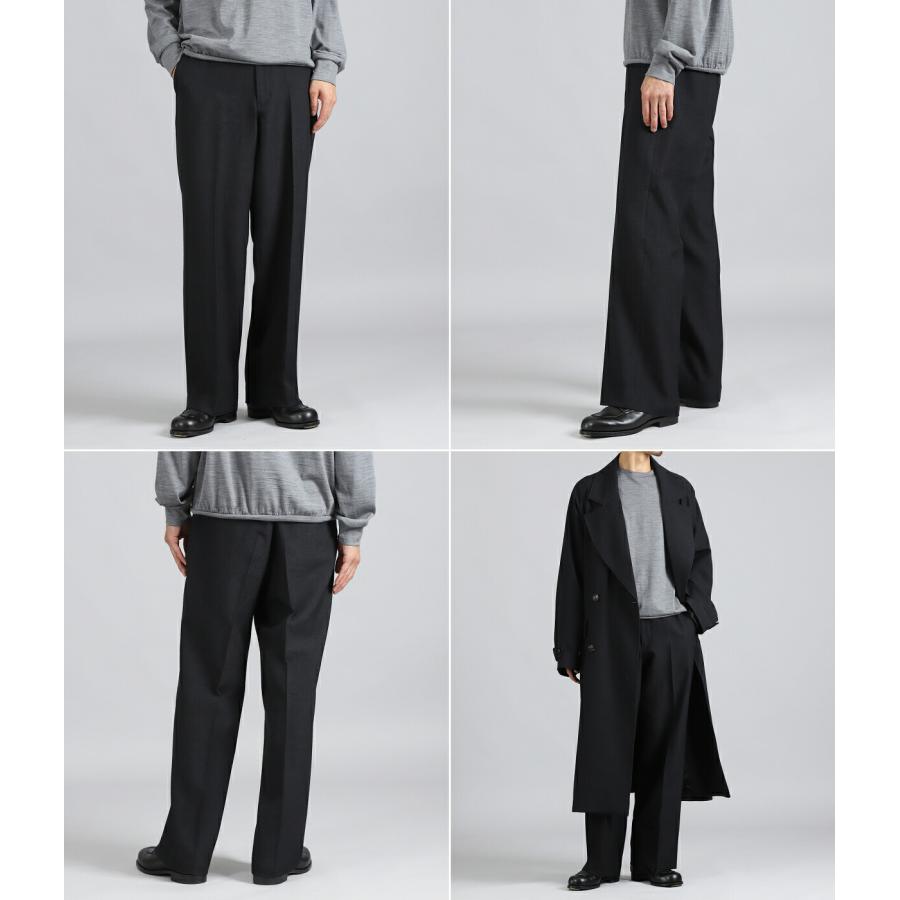 marka マーカ REGULAR STRAIGHT TROUSERS marka（マーカ） ： REGULAR FIT STRAIGHT TROUSERS -TUMBLED WOOL