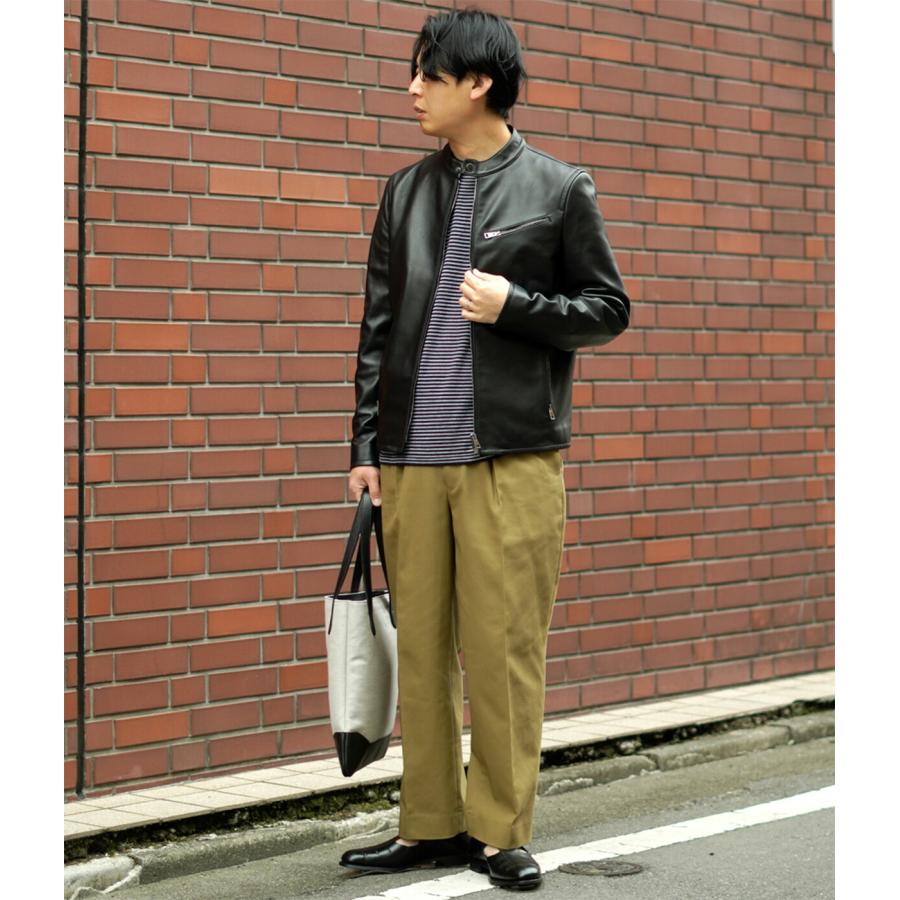 G.S.C シングルライダースジャケット M ◇カーフレザー シングルライダースジャケット◇M～3XL