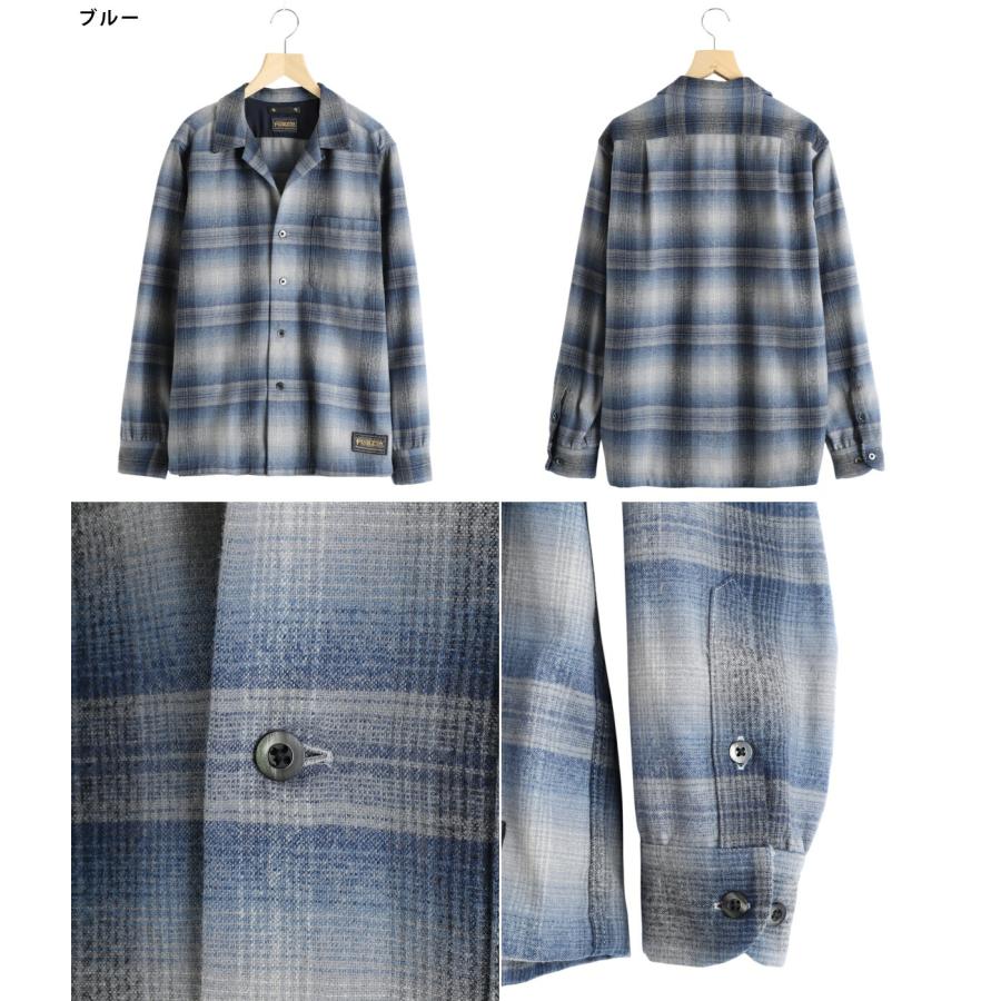 MINEDENIM / マインデニム ： PENDLETON W.Plaid Open Collar SH
