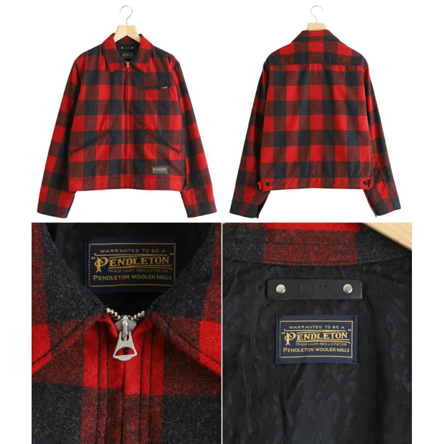 MINEDENIM / マインデニム ： PENDLETON W.Plaid Zipup Work JKT ： MND-PDL801の画像