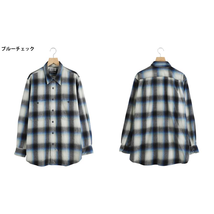 マーヴィンポンティアックシャツ　チェック柄長袖シャツ Marvine Pontiak チェック柄長袖シャツ Marvine Pontiak チェック柄